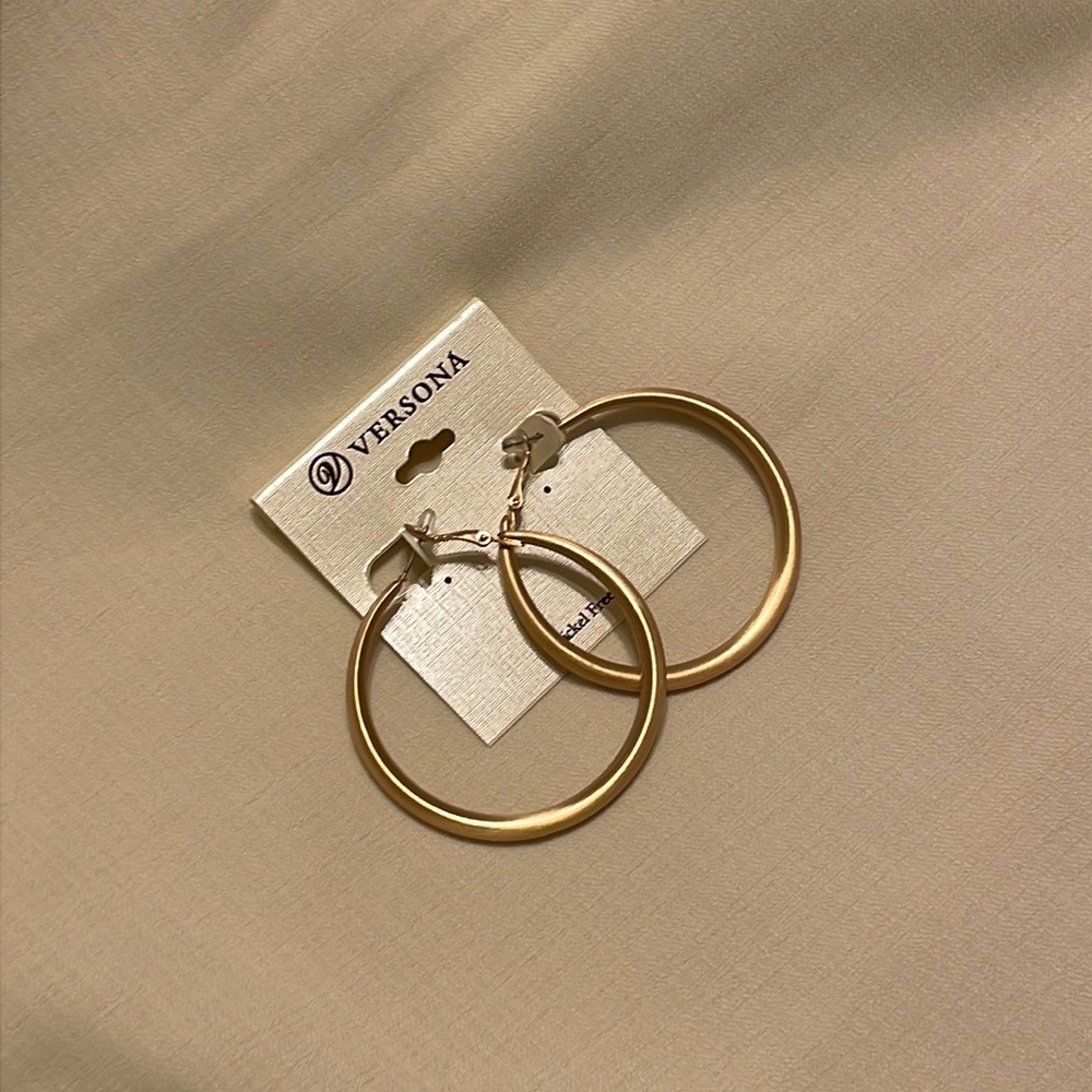 Large Gold Hoop Earrings